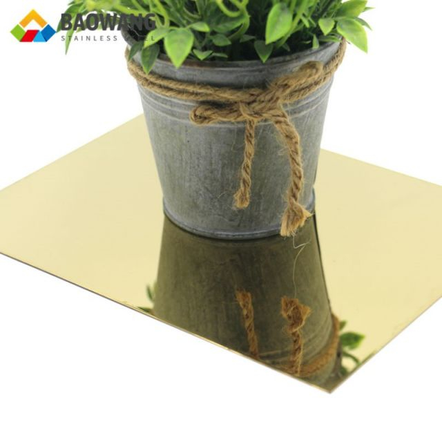 Gold Mirror Stainless Steel Sheet