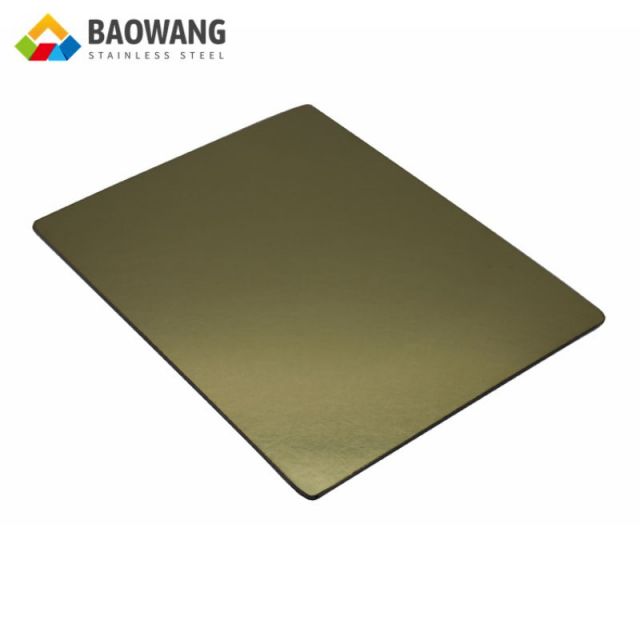 Placa de acero inoxidable 304L bronce color oro | ASTM A240