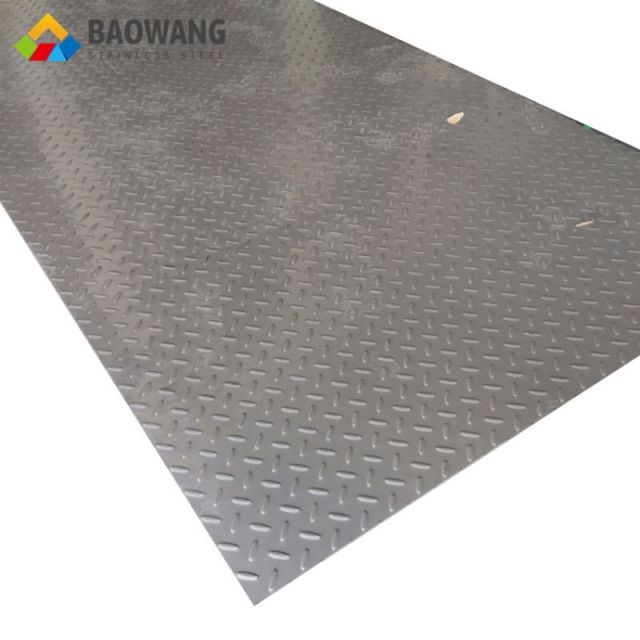 Chapa de acero inoxidable en relieve Custom Service 304