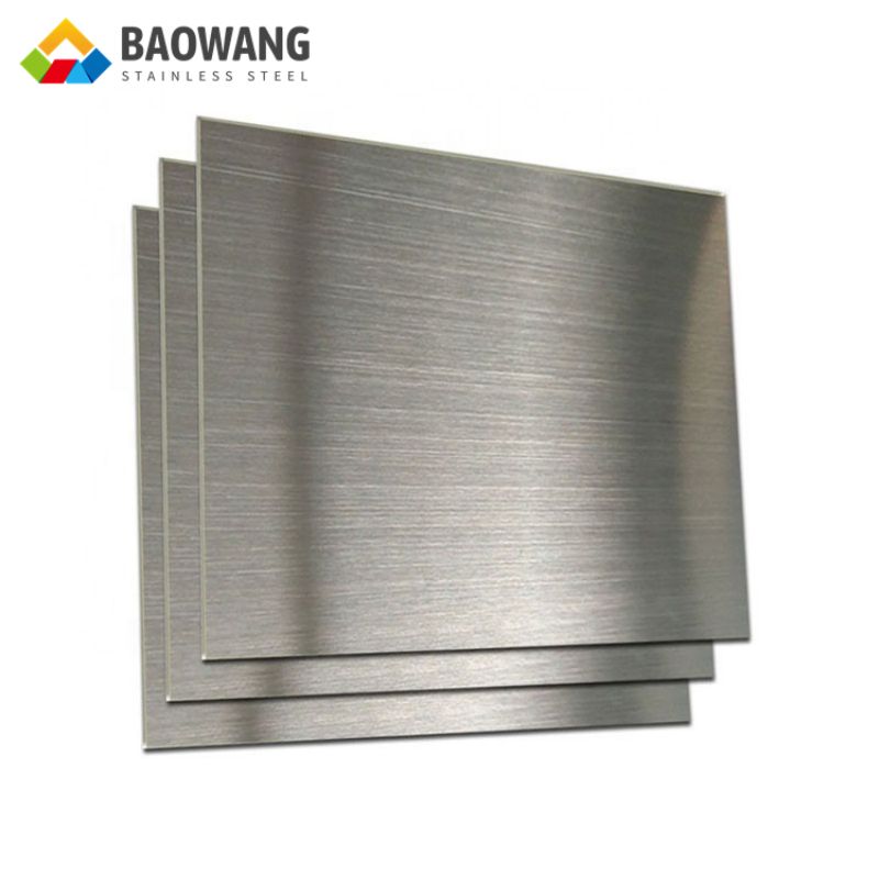 Mayorista de chapa metálica antifricción 410 de acero inoxidable Hairline