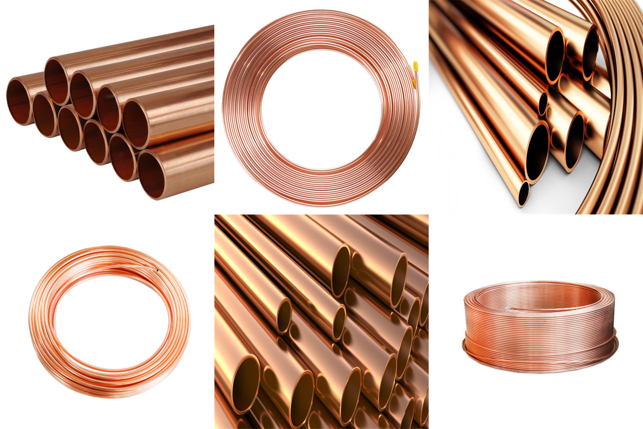 99.99% Pure Copper Tubes ASTM B432 B33 B49