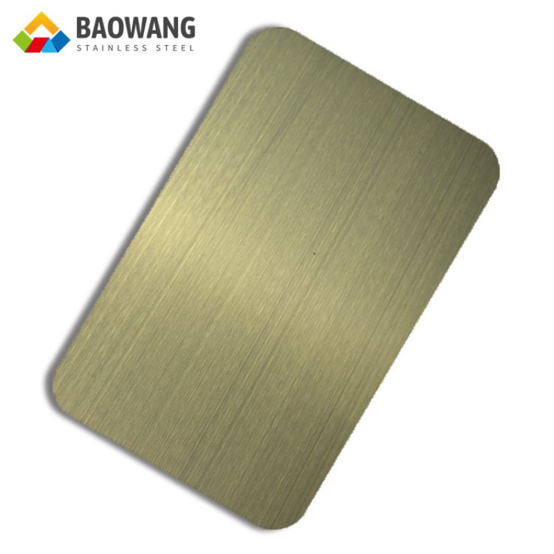 Gold Colors Stainless Steel Sheets Mirror Finished
