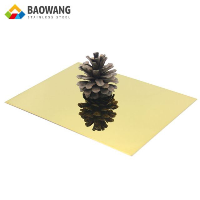 Gold Mirror Stainless Steel Sheet