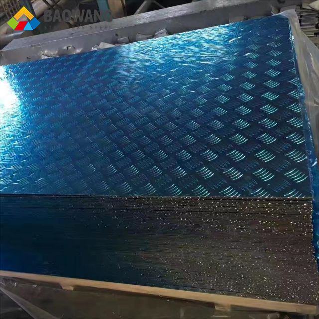 Recubrimiento de PVC 6061 T6 6063 Láminas de aluminio en relieve